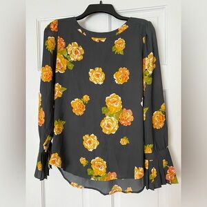 LOFT Floral Print Women's Blouse size S